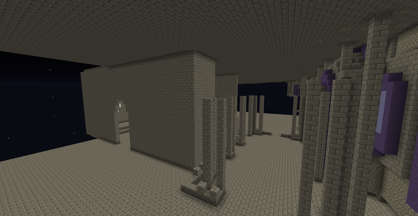 Undeveloped castle interior